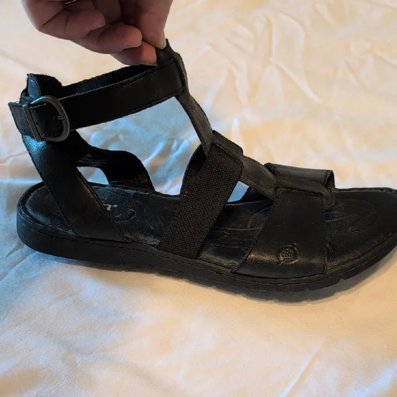 Born Black Leather Sandals - Picture 6 of 8
